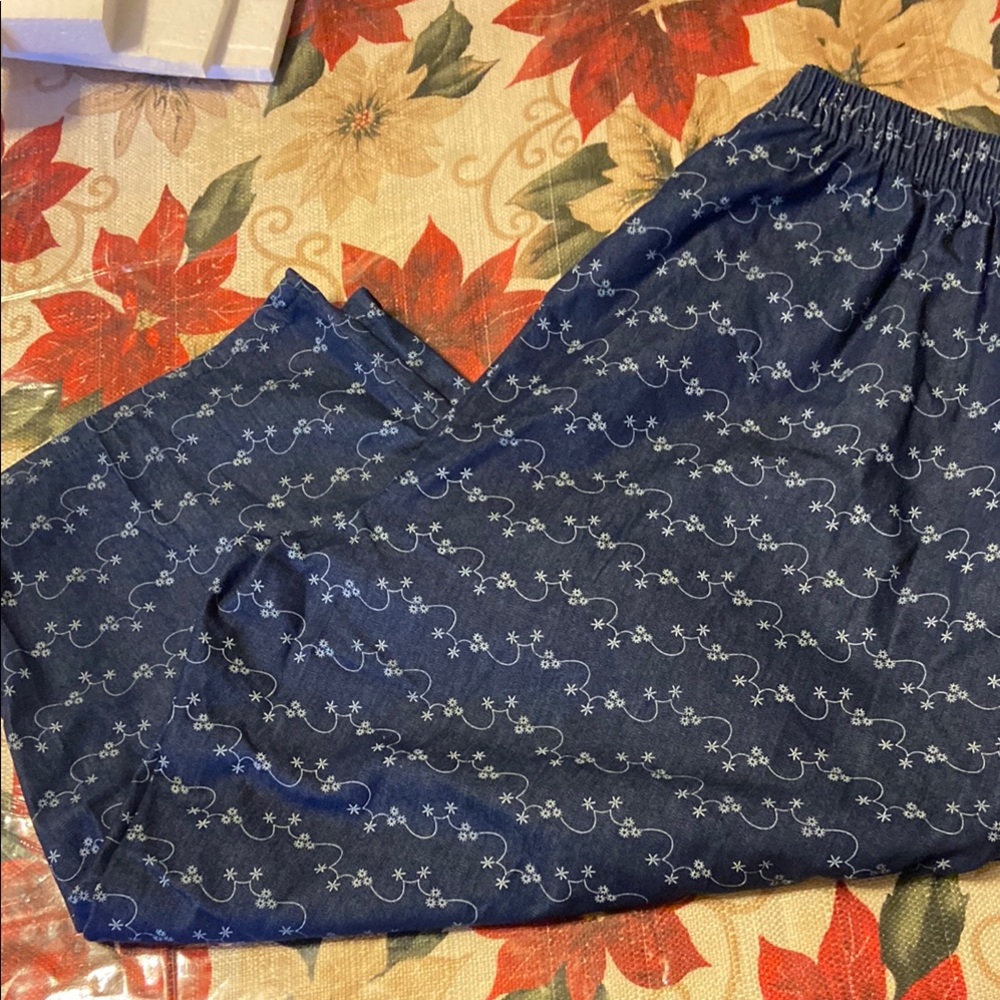 Blue capris